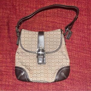 Vtg Y2K Coach Brown F3K-6376 Convertible Shoulder/Crossbody Purse Bag